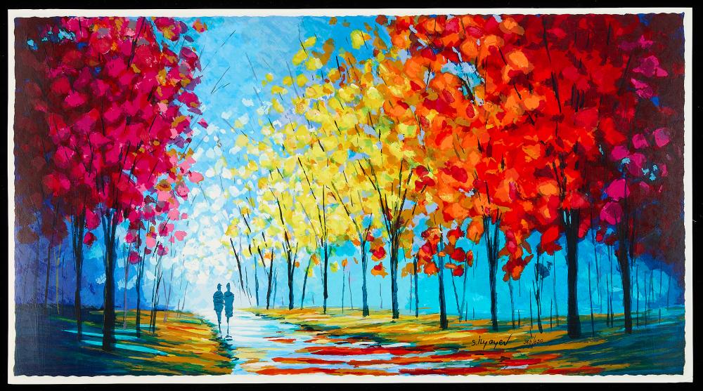 slava ilyayev autumnal pathway s n serigraph · Loon Estates · 2025-03-04 Slava Ilyayev comparable auction result: slava ilyayev autumnal pathway s n serigraph