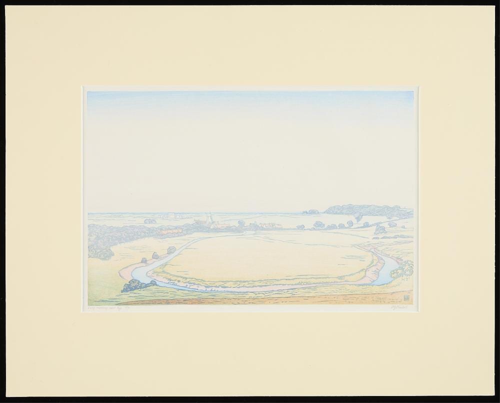 philip gregory needell early morning near rye color woodcut · Loon Estates · 2025-03-04 Philip Gregory Needell comparable auction result: philip gregory needell early morning near rye color woodcut