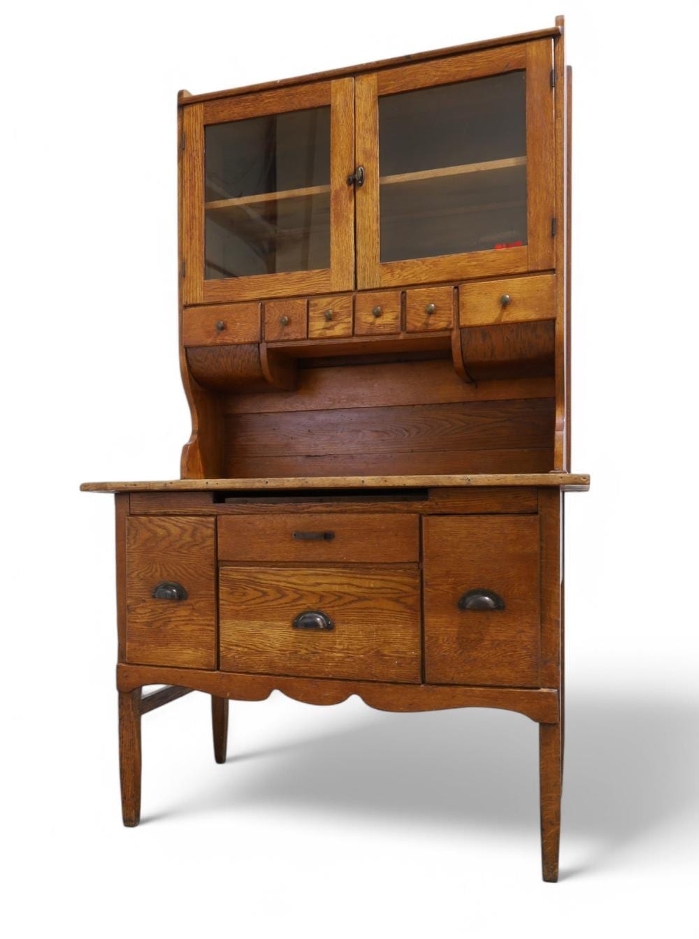 Antique Oak Hoosier Cabinet sold by Regency Auction House, lot 91 — auction record photograph