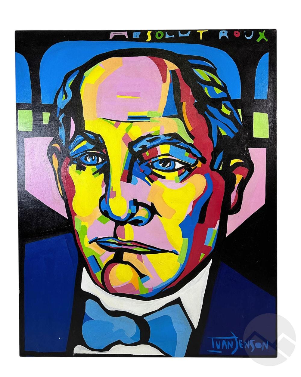 Ivan Jenson comparable auction result: ivan jenson b 1962 absolut roux portrait painting