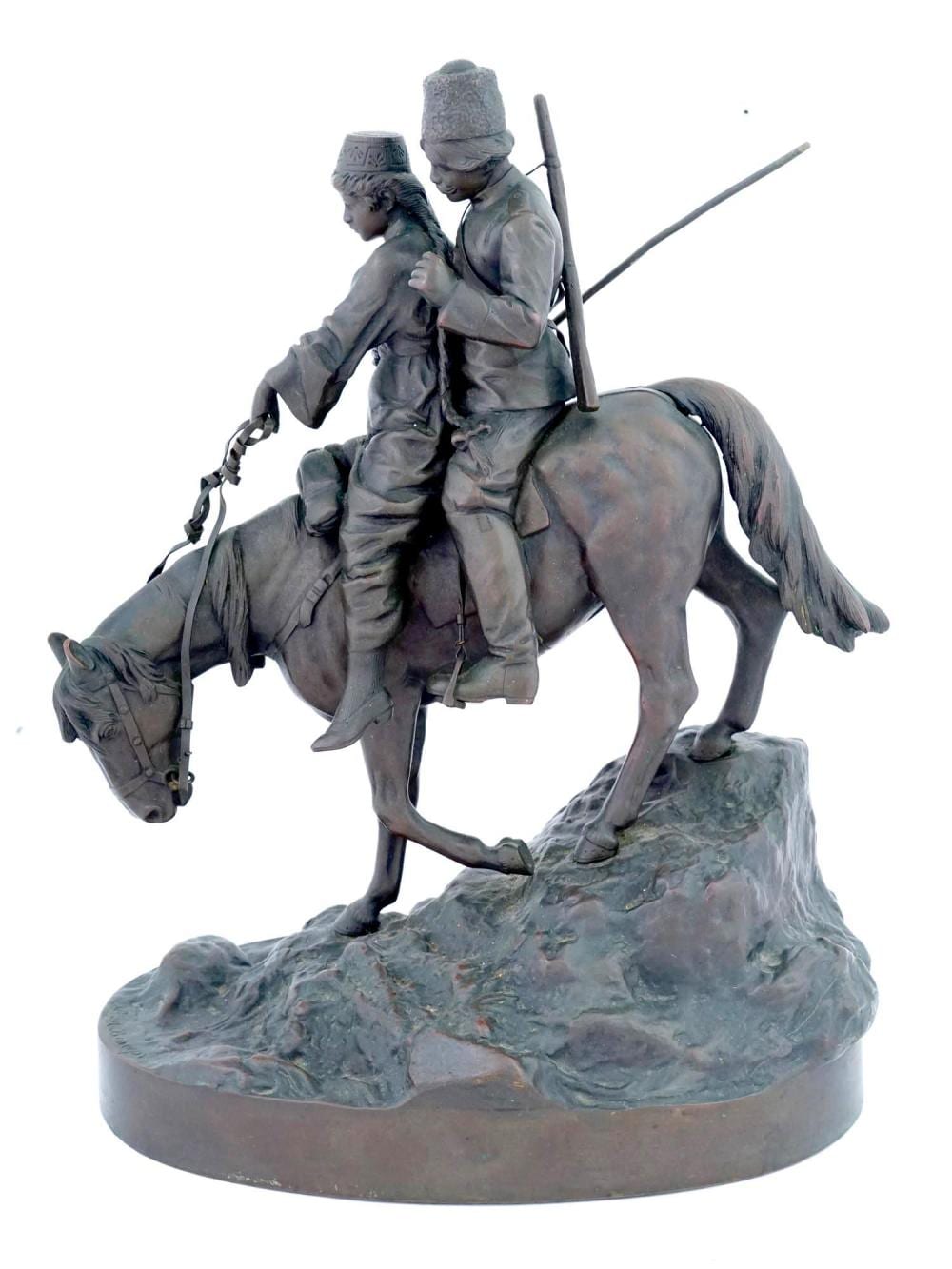 Moritz Wolff comparable auction result: russian bronze sculpture by albert moritz wolff