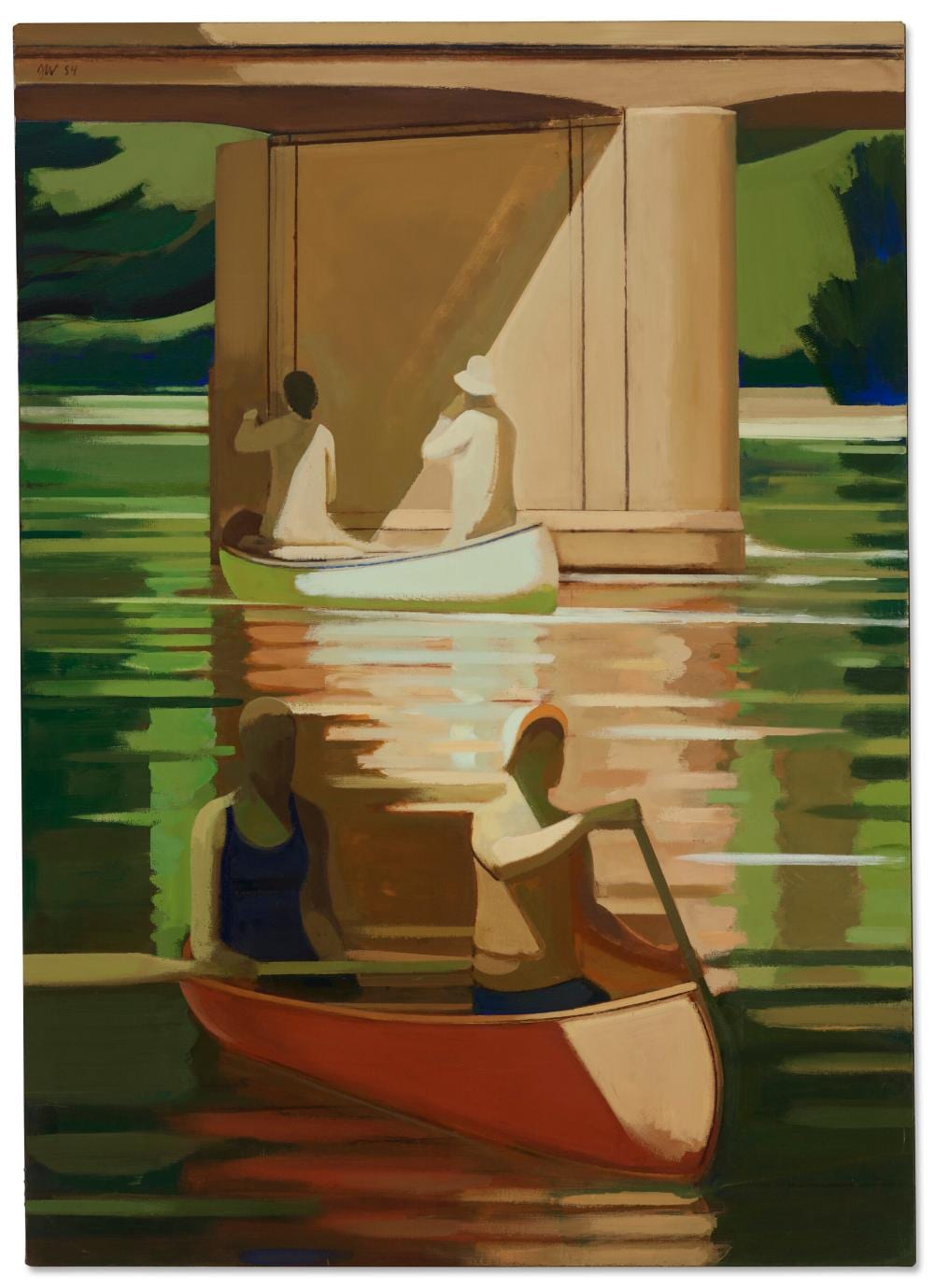 James Weeks comparable auction result: james weeks 1922 1998 boating in the park james weeks 1922 1998 boatin