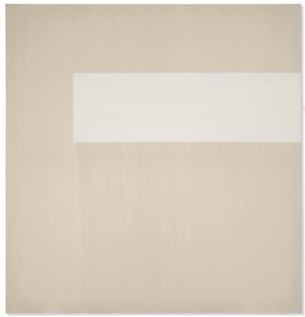 Callum Innes comparable auction result: callum innes b 1962 exposed painting titanium white callum innes b