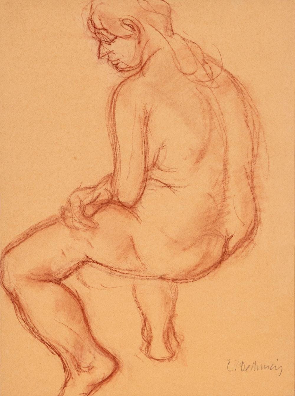 Cristoforo DeAmicis comparable auction result: cristoforo de amicis nudo di schiena