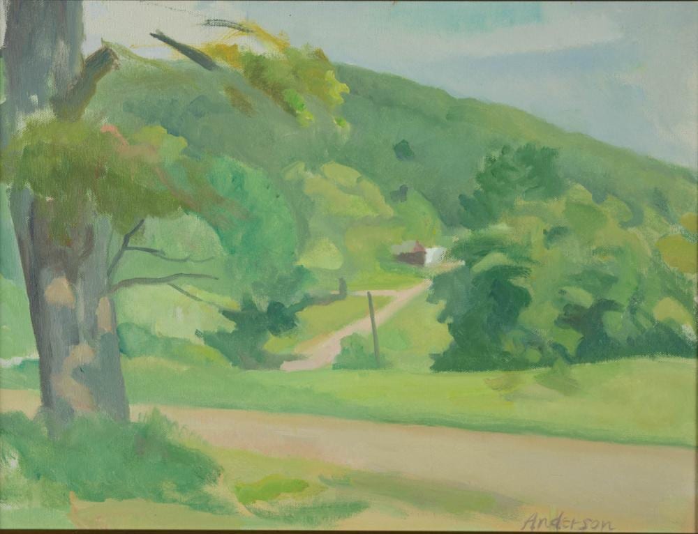 Lennart Anderson comparable auction result: lennart anderson oil on canvas