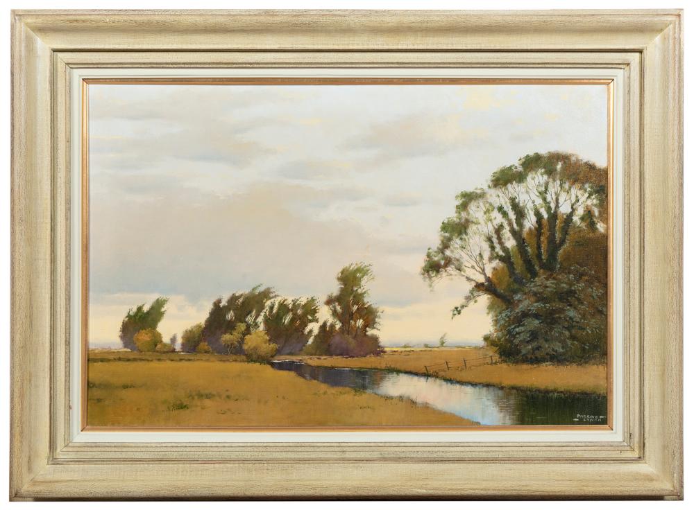 Padraig Lynch comparable auction result: padraig lynch b 1936 a river landscape signed padraig lynch lower right oil on canvas 51 x 75cm