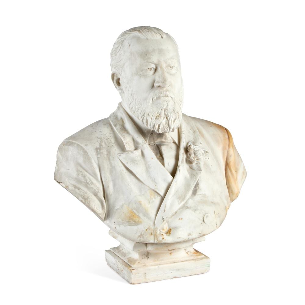 William John Seward Webber comparable auction result: william john seward webber 1842 1919 a carved white marble bust of a gentleman thought to be edward vii