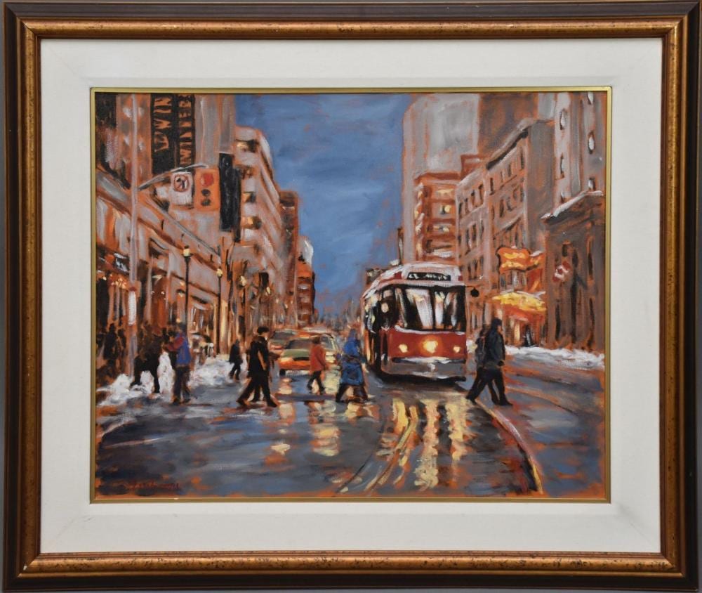 Luc Deschamps comparable auction result: luc deschamps canada b 1961 at yong late march afternoon toronto 2007 oil on canvas signed lower right titled and dated 2005 on reverse 61cm x 76cm 24 x 30