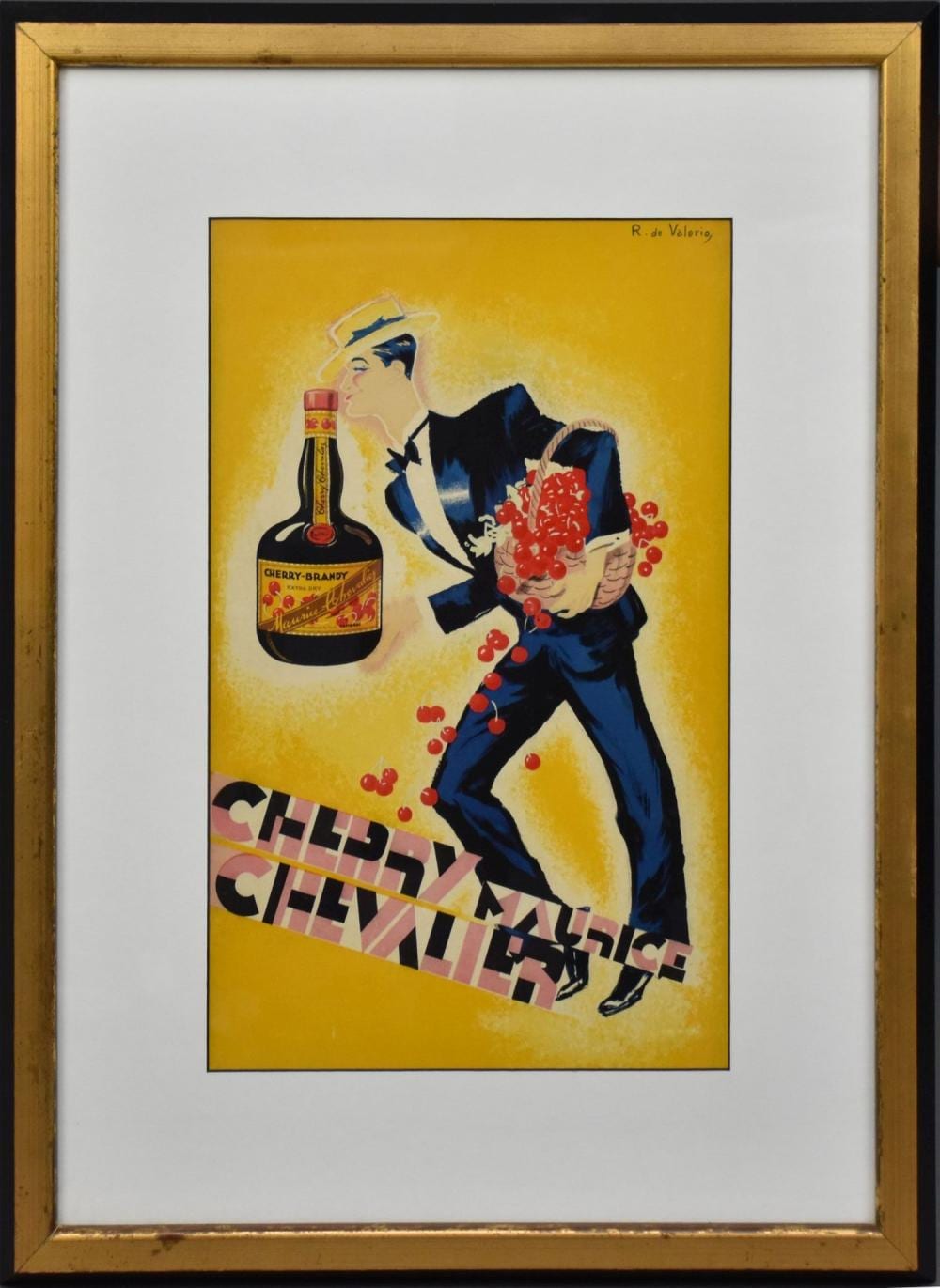 Roger de Valerio comparable auction result: roger de valerio 1886 1951 designed this cherry brandy advertisement small versian 15 1 2 x 10 sight overall 24 x 17 inches