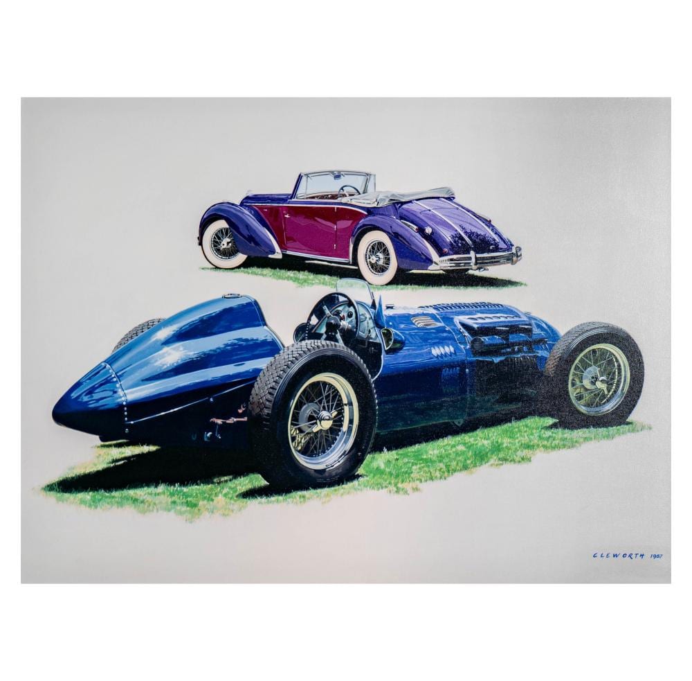 Harold James Cleworth comparable auction result: harold james cleworth british b 1935 two talbot lagos painting
