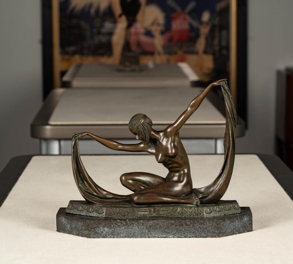 Claude Mirval comparable auction result: claude mirval french 20th century egyptianesque dancer