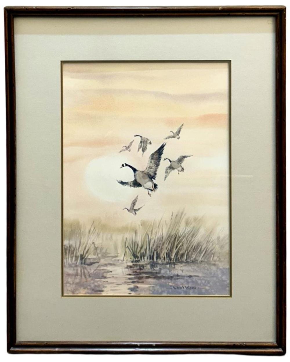 Paul Kuo comparable auction result: signed paul kuo watercolor painting