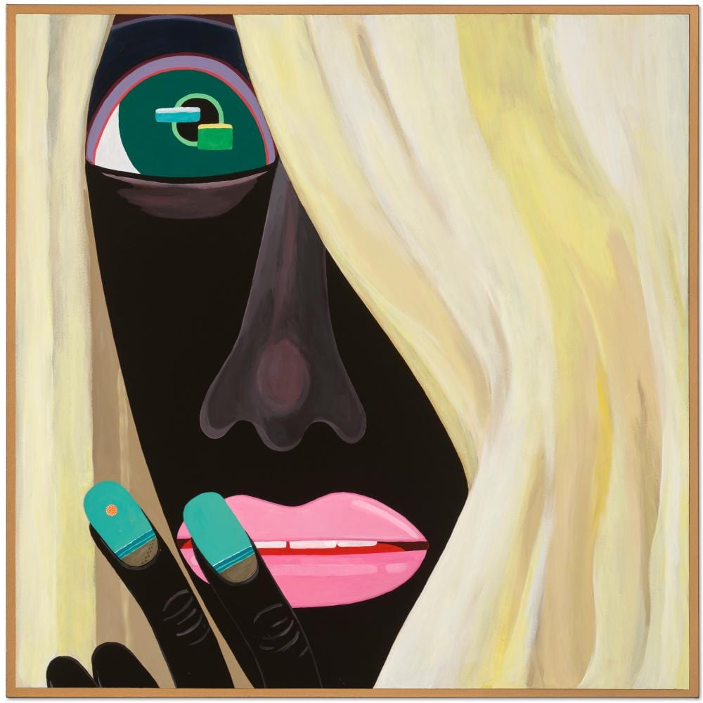 Brian Calvin comparable auction result: brian calvin b 1969 moss acrylic on canvas60 1 8 x 60 1 8 in 152 7 x