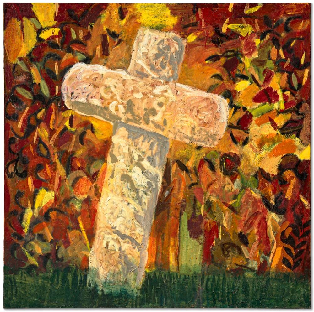 Roberto Gil de Montes comparable auction result: roberto gil de montes b 1950 cruz oil on canvas71 x 71 in 182 2