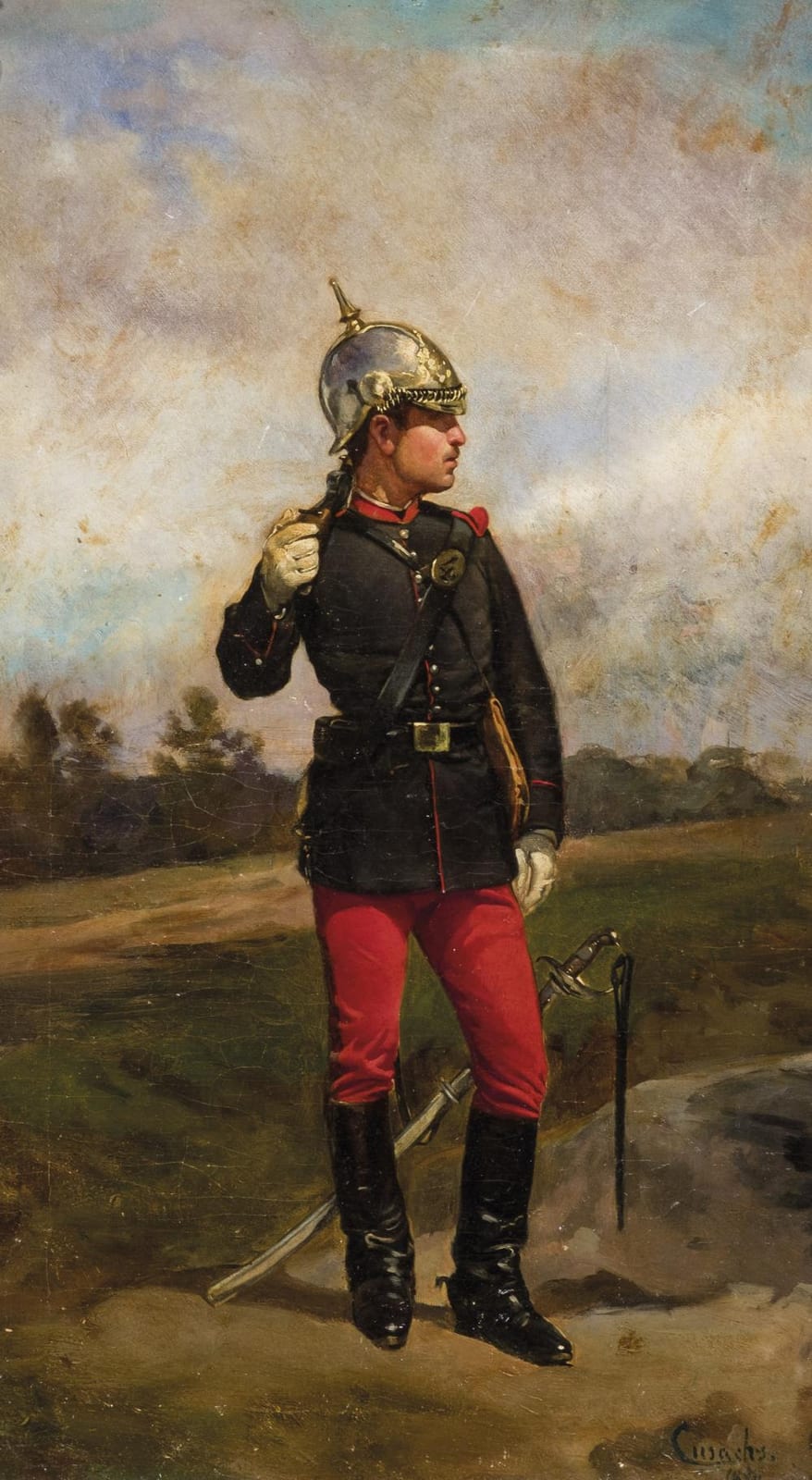 Josep Cusachs i Cusachs comparable auction result: josep cusachs y cusachs soldier