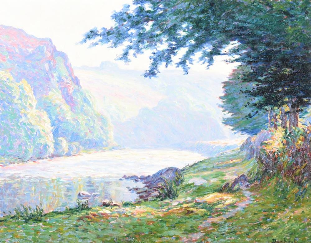 Wynford Dewhurst comparable auction result: wynford dewhurst british 1864 1941 french river landscape on the seine
