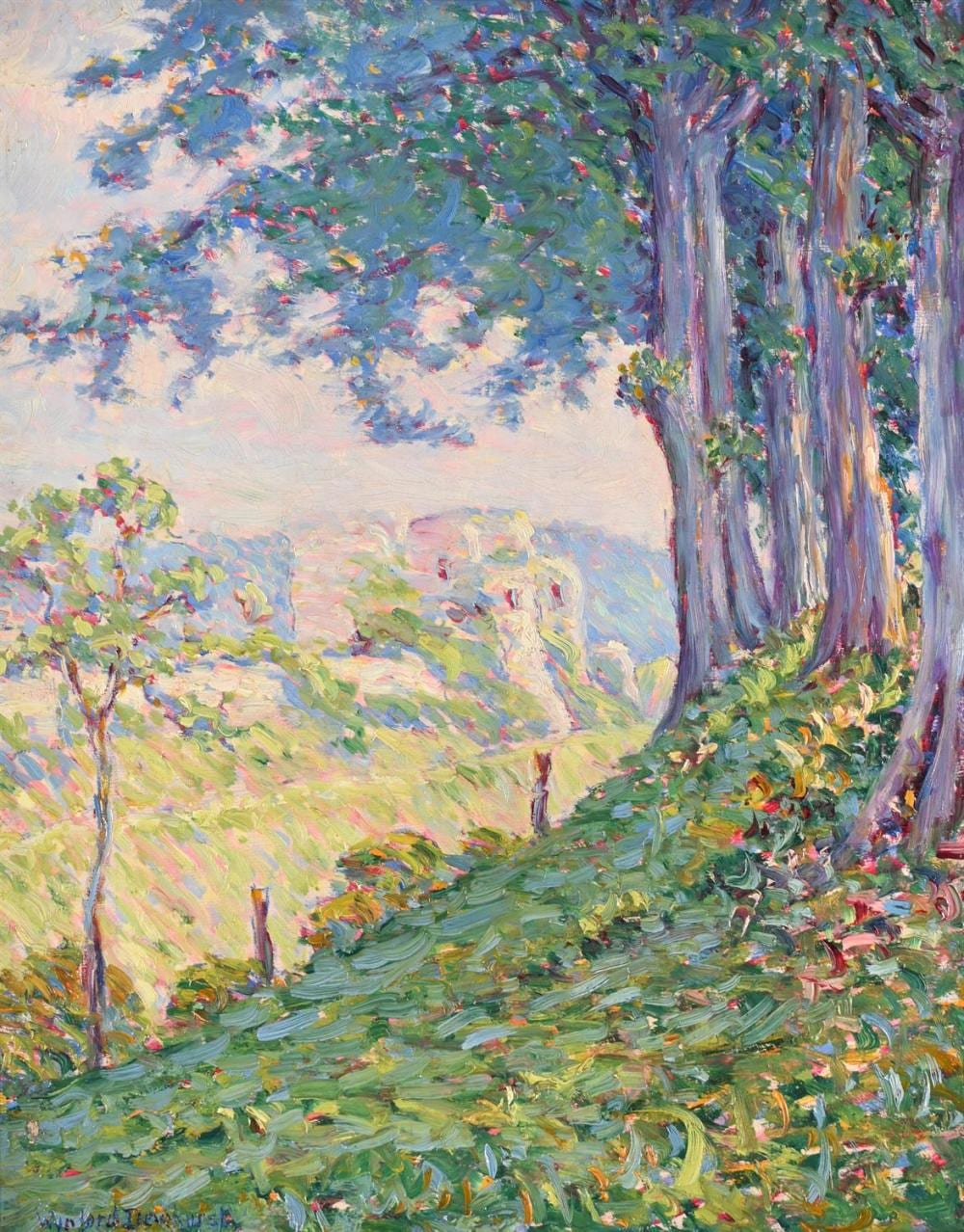 Wynford Dewhurst comparable auction result: wynford dewhurst british 1864 1941 landscape with ruins