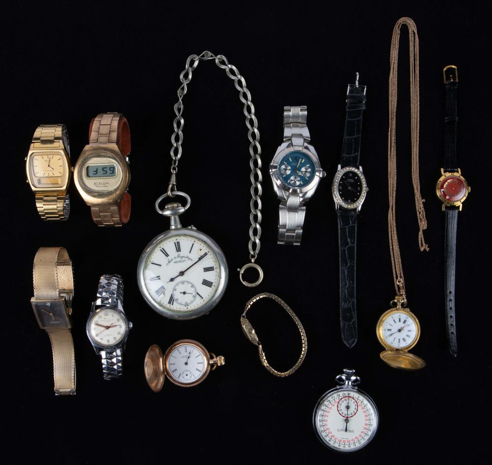 Lot of Vintage Watches - Elgin, Longines, Seiko. sold by Direct Auction Galleries, Inc., lot 90 — auction record photograph