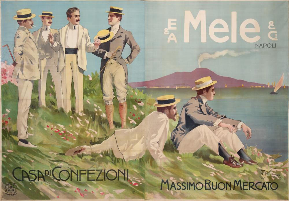 Aleardo Villa comparable auction result: aleardo villa 1865 1906 mele ci casa di confezioni 1906