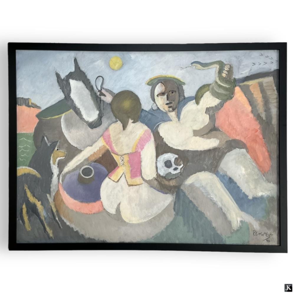 Robert Casper comparable auction result: robert casper 20c large acrylic on canvas
