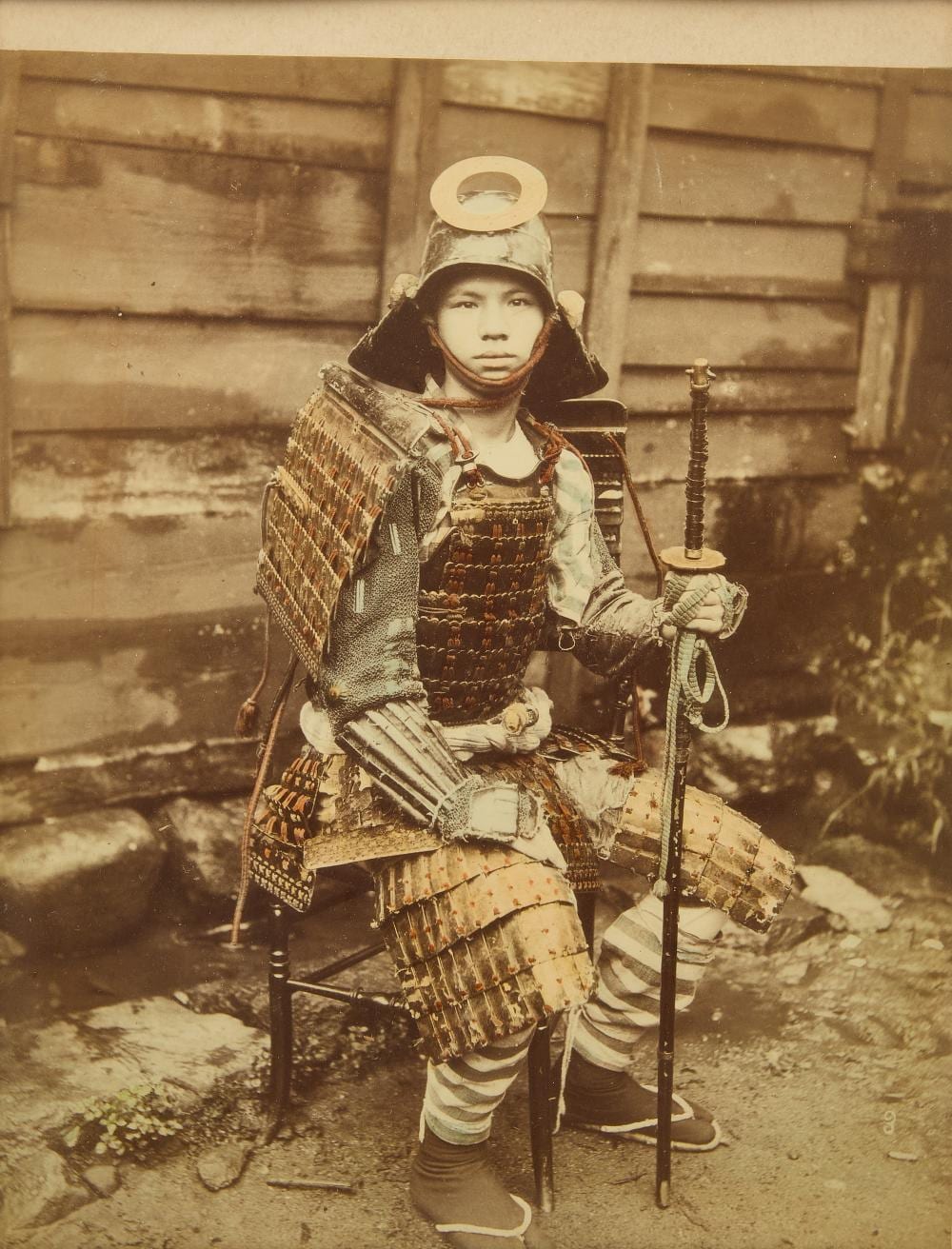 Kusakabe Kimbei comparable auction result: kusakabe kimbei portrait of a samurai
