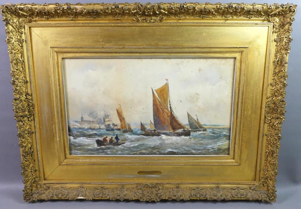 Robert Malcolm Lloyd comparable auction result: r malcolm lloyd english seascape painting