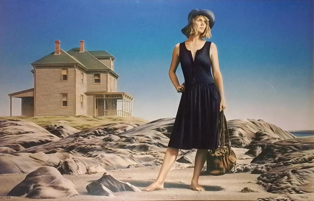 Paul Kelley comparable auction result: paul kelley summer reflections signed numbered giclee