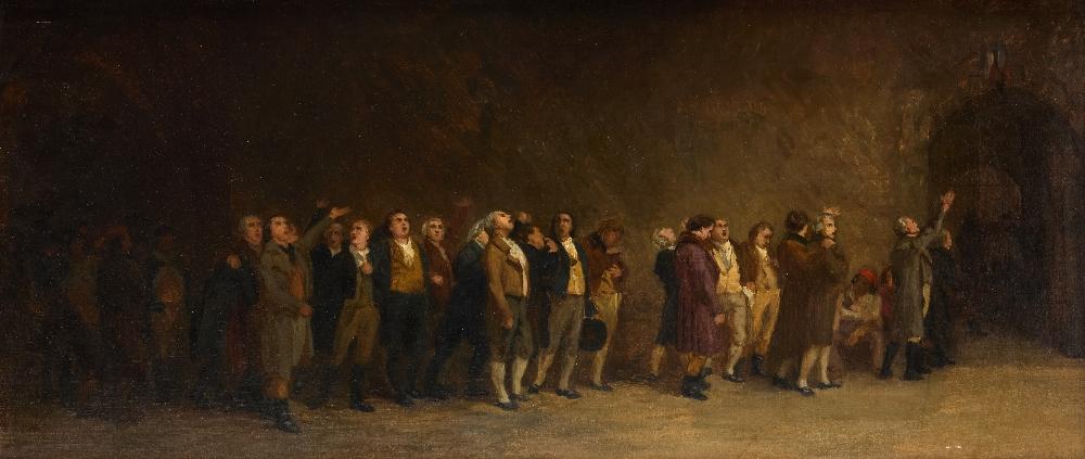 Claude Andrew Calthrop comparable auction result: claude andrew calthrop study for the last song of the girondins