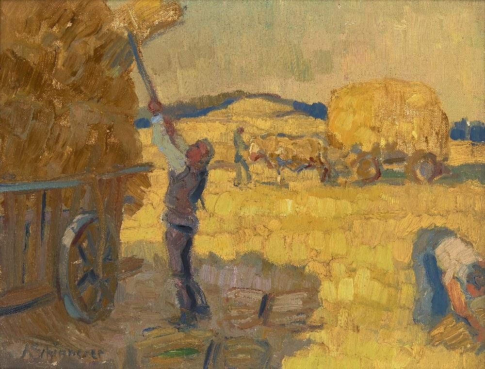 Adolf Schinnerer comparable auction result: adolf ferdinand schinnerer haymaking