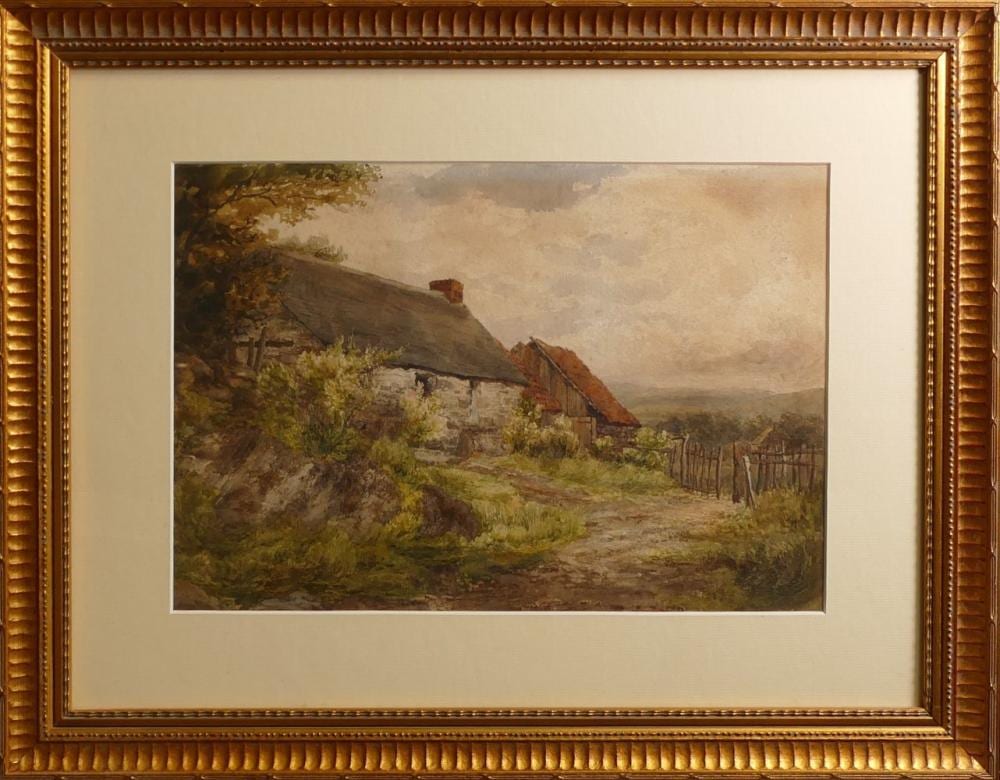 David Law comparable auction result: david law british 1831 1902 croft watercolour on paper framed behind glass size incl frame height 41 5cm width 52cm