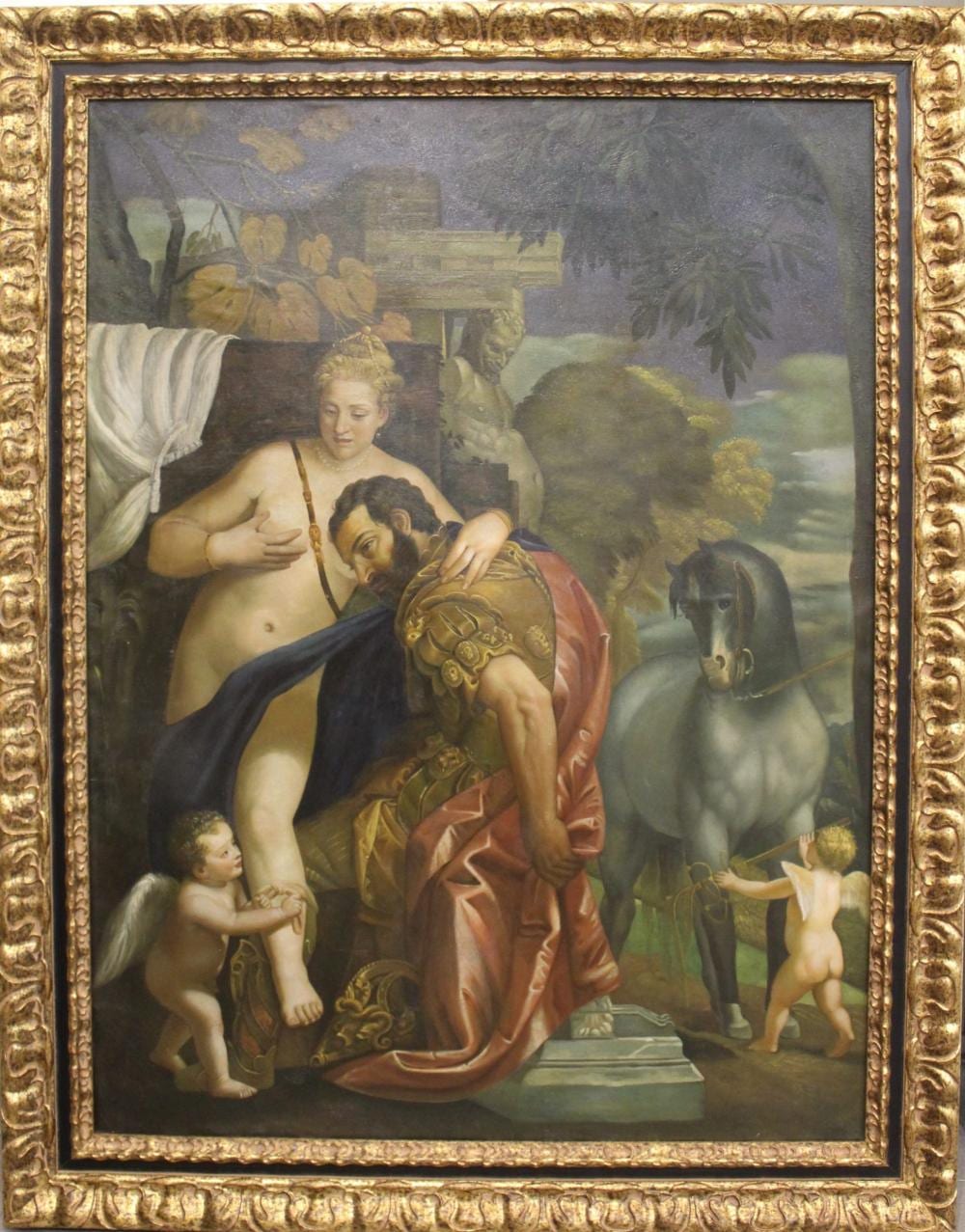 Paolo (1528) Caliari comparable auction result: oil paintings on canvas after veronese