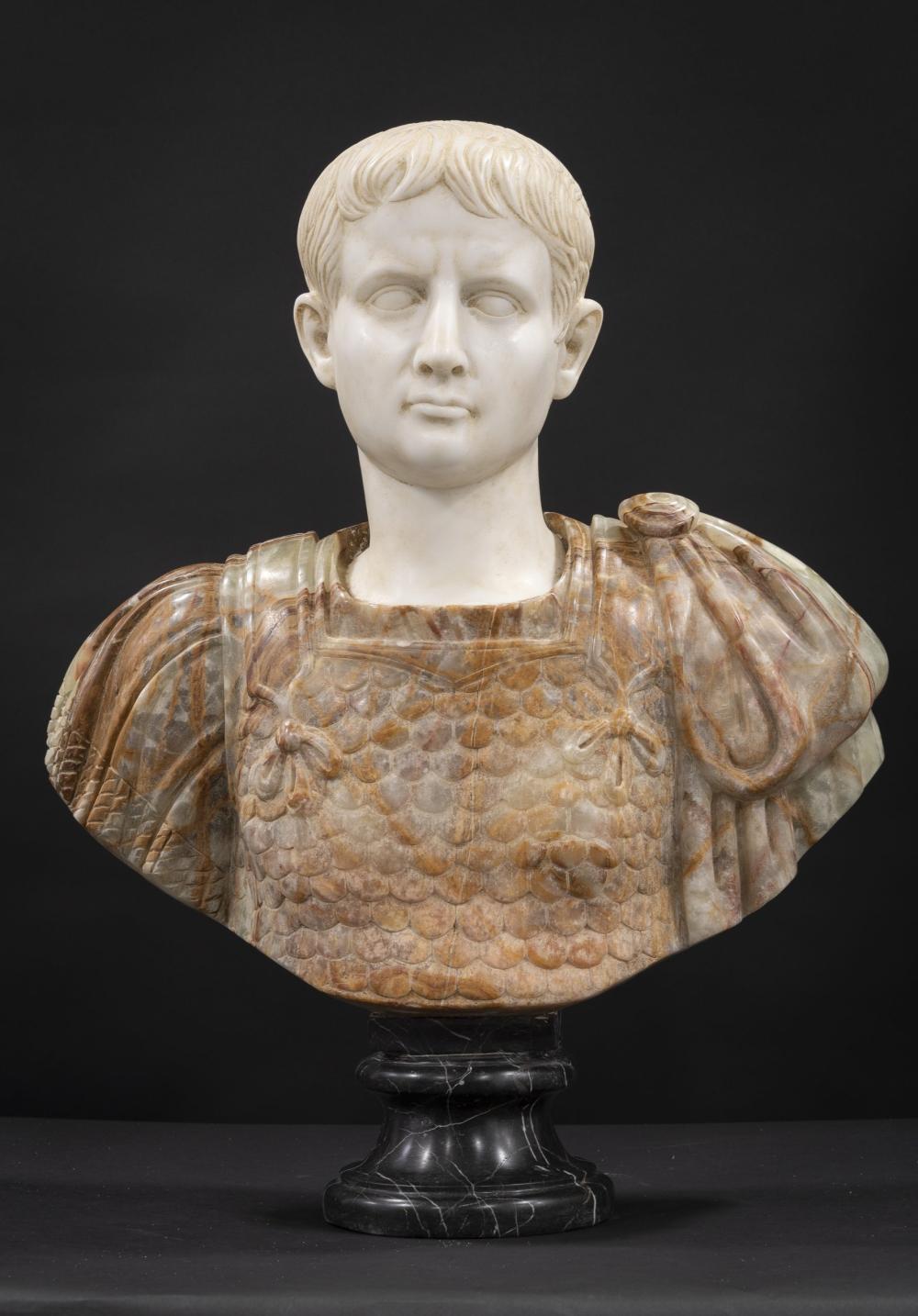Bust of Roman emperor sold by Unicart Auctions, lot 67 — auction record photograph