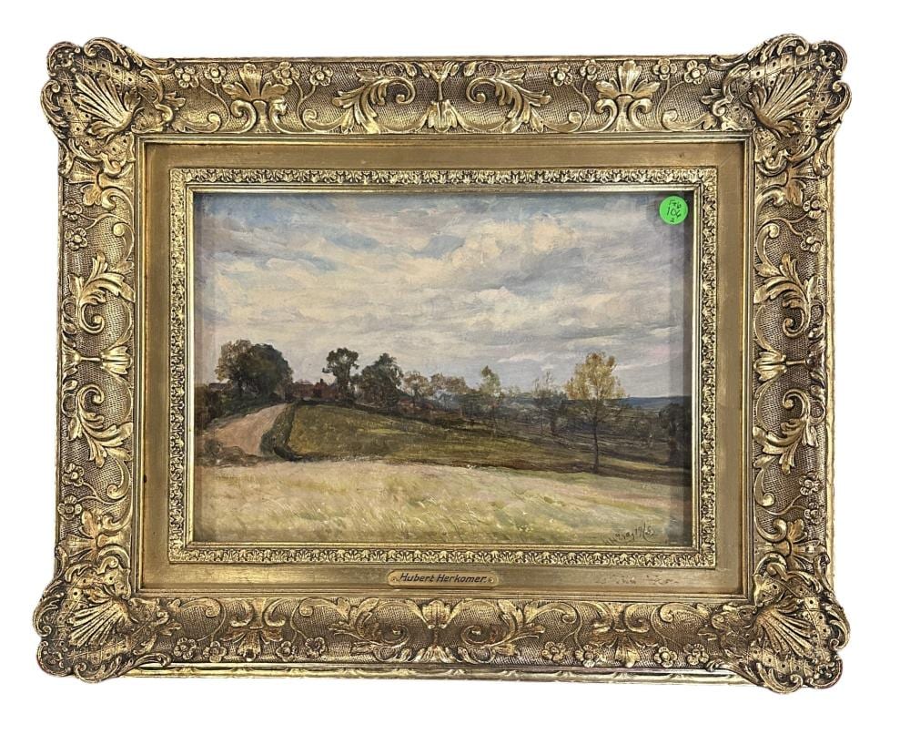 Sir Hubert Von Herkomer comparable auction result: sir hubert von herkomer 1849 1914 oil on board