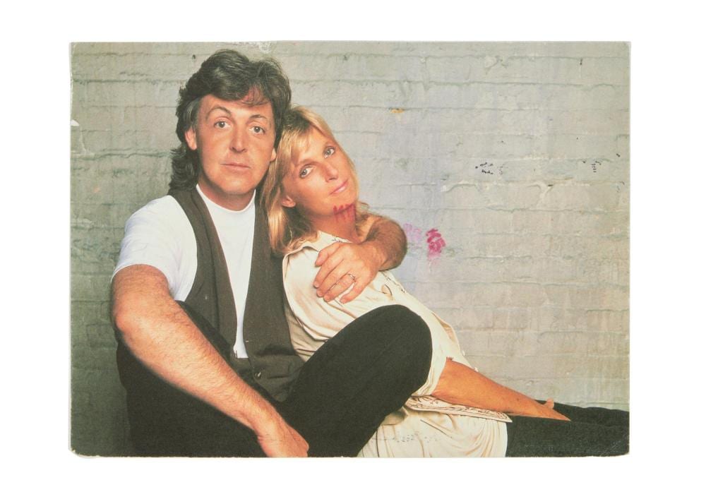 Linda McCartney comparable auction result: paul and linda mccartney thank you postcard