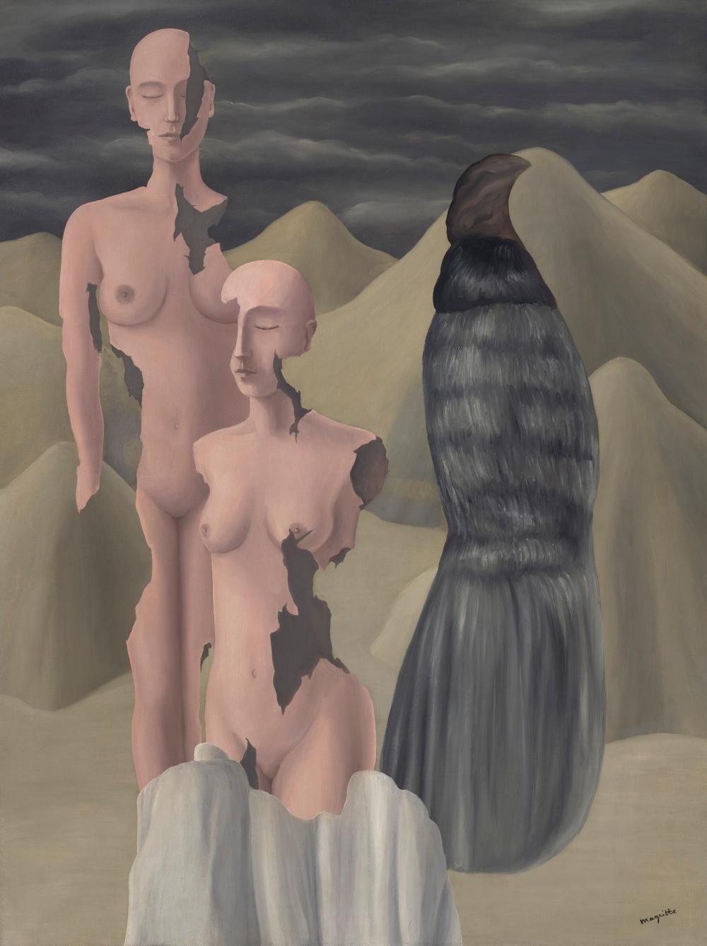 René Magritte (1898-1967). La lumière du pôle. oil on canvas54 ¾ x 41 ¼ in. comparable sale