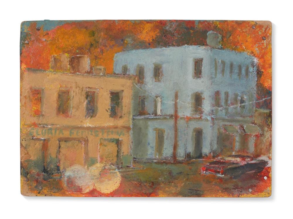 Francis Alÿs comparable auction result: francis al s b 1959 phares voiture headlights car encaustic on mas
