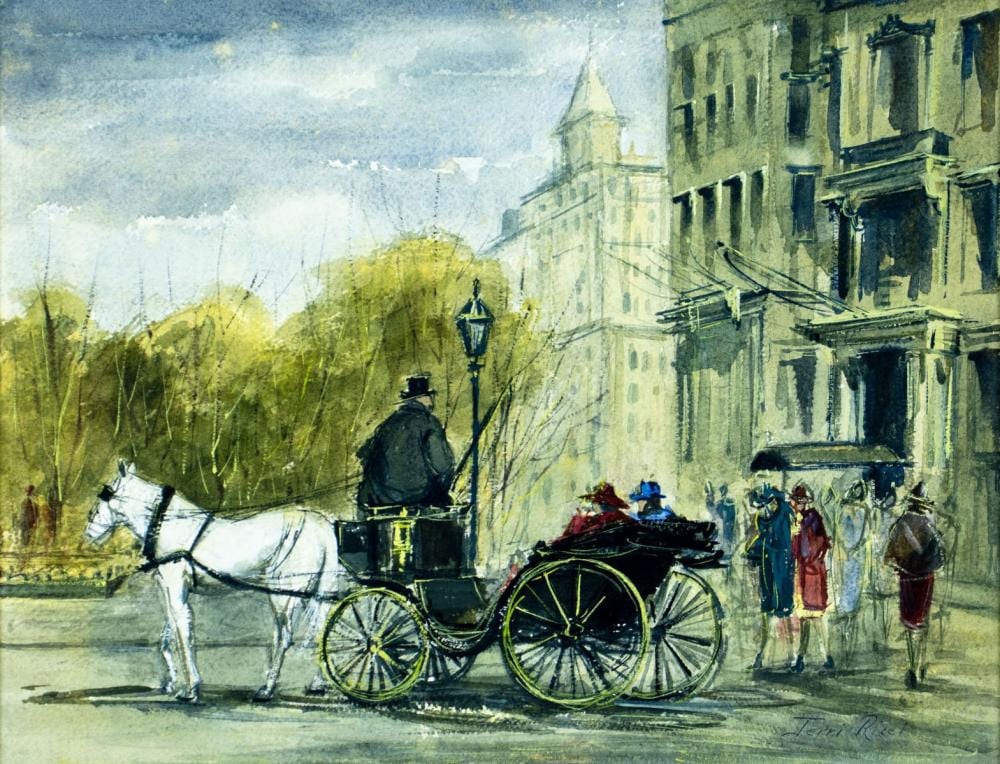 Jerri Ricci comparable auction result: jerri ricci ma nj 1916 1995 watercolor painting