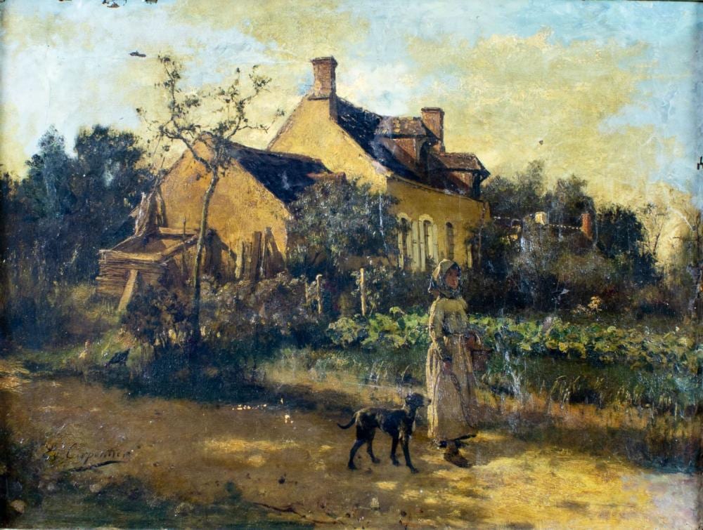 Evariste Carpentier comparable auction result: evariste carpentier belgium france 1845 1922 oil painting antique