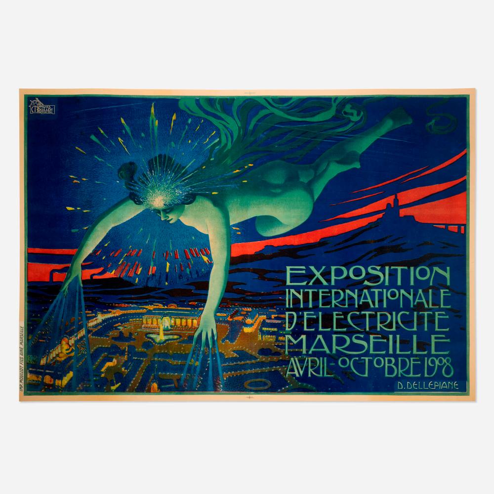 david dellepiane exposition international d electricite · Poster Auctions International Inc · 2025-03-05 David Dellepiane comparable auction result: david dellepiane exposition international d electricite