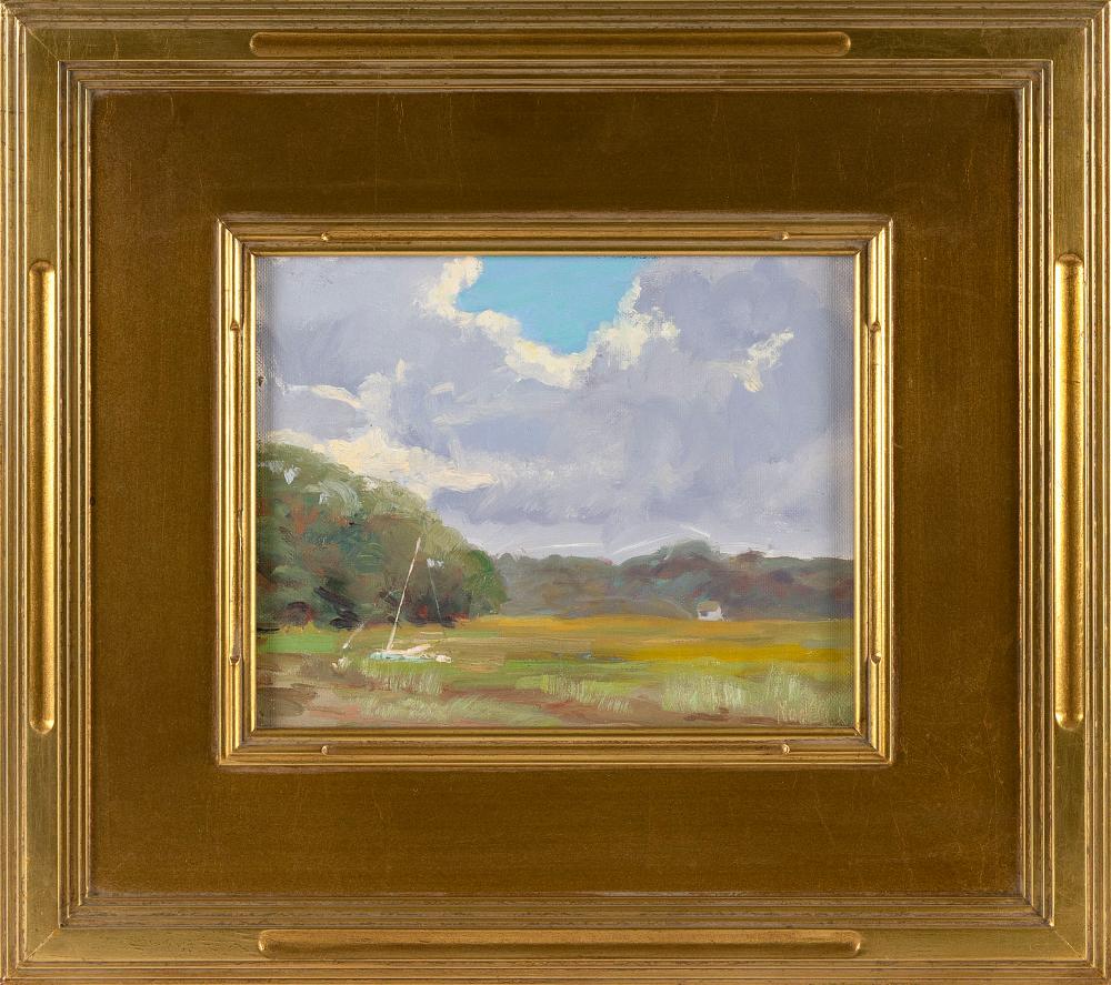 Rosalie Nadeau comparable auction result: rosalie stambler nadeau massachusetts contemporary pamet cloud break oil on canvas panel 8 x 10 framed 15 5 x 17 5