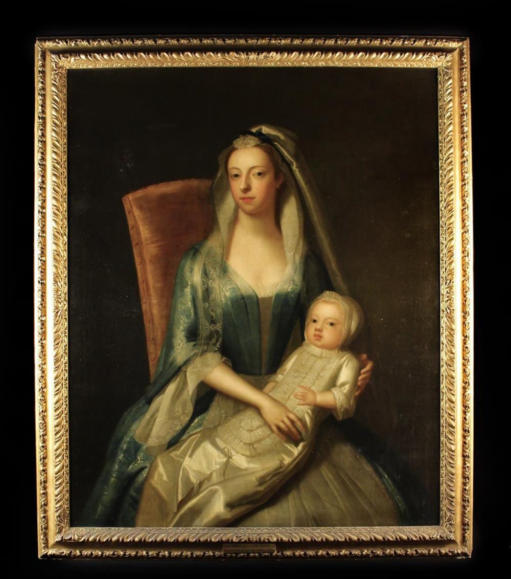 John Vanderbank comparable auction result: john vanderbank 1694 1739 attributed an 18th century oil on canvas three quarter length group po