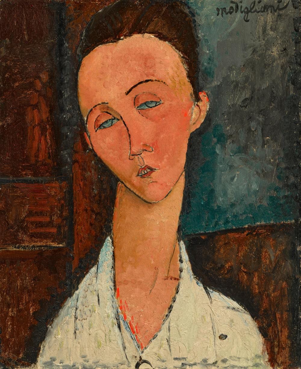 Amedeo Modigliani (1884-1920). Portrait de Lunia Czechowska. oil on canvas comparable sale