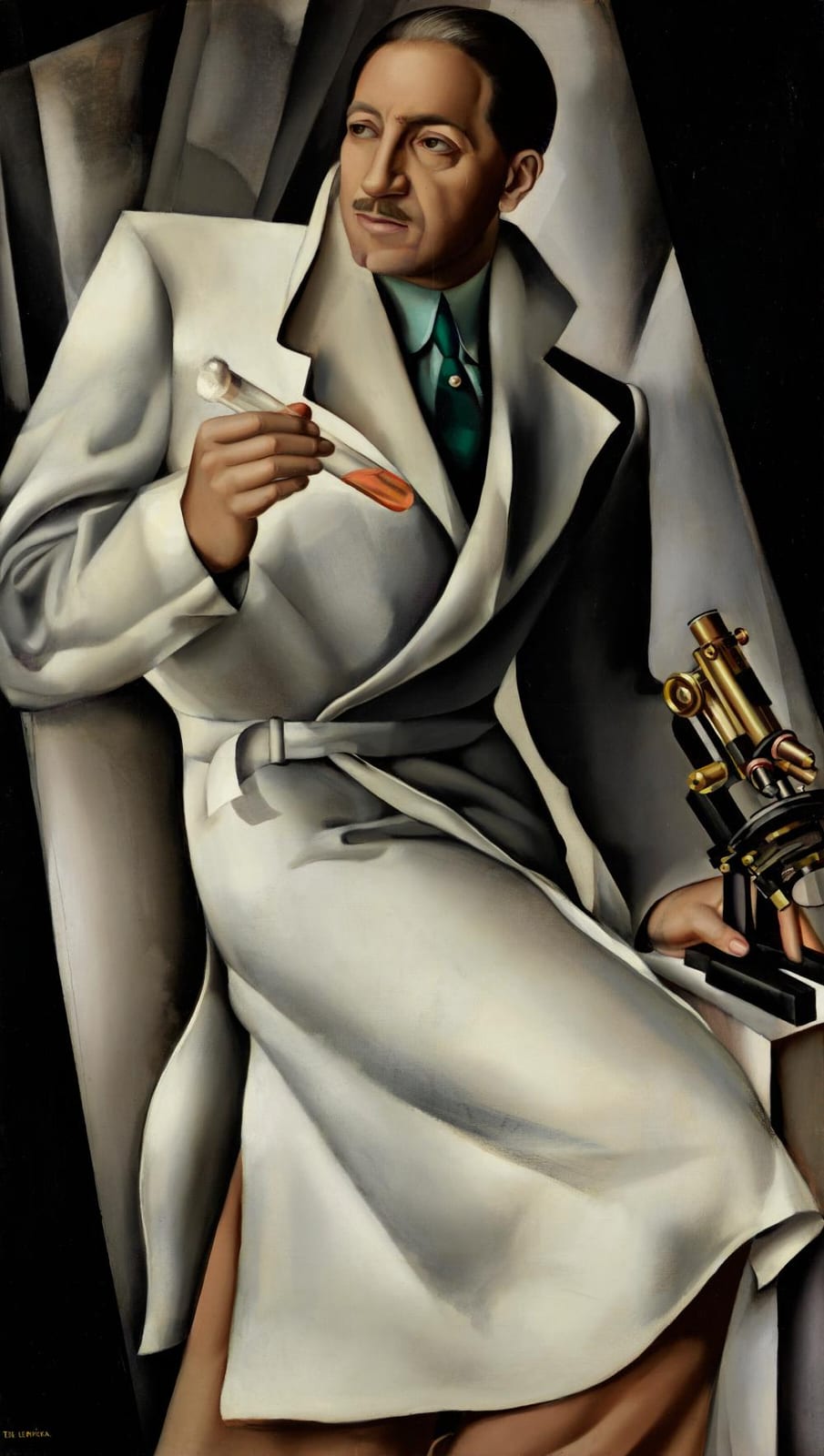 Tamara de Lempicka (1898-1980). Portrait du Docteur Boucard. oil on canvas5 comparable sale