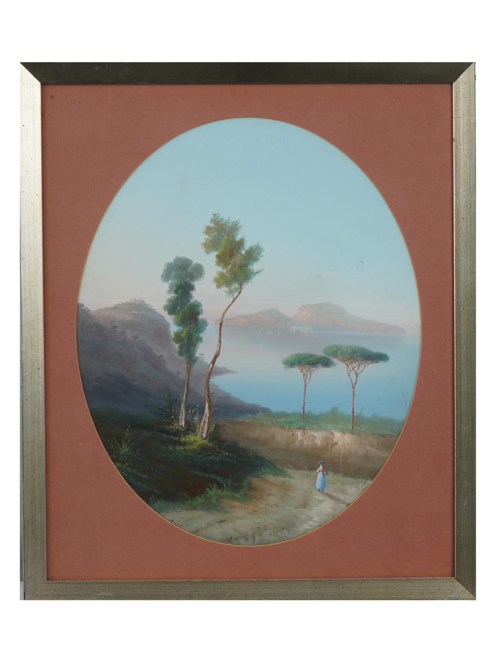 Augusto Corelli comparable auction result: antique italian gouache painting by augusto corelli