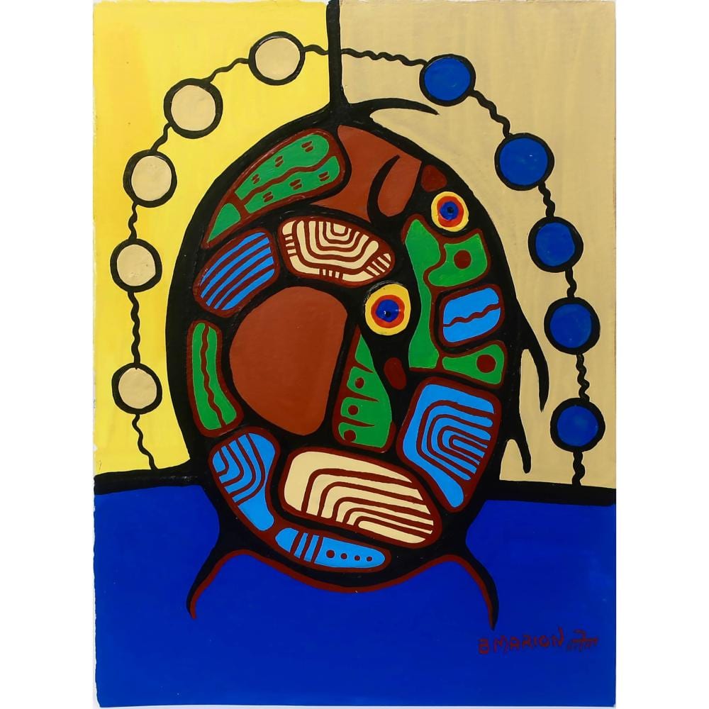 Brian Marion comparable auction result: brian marion canadian 1960 2011 untitled fish and bird