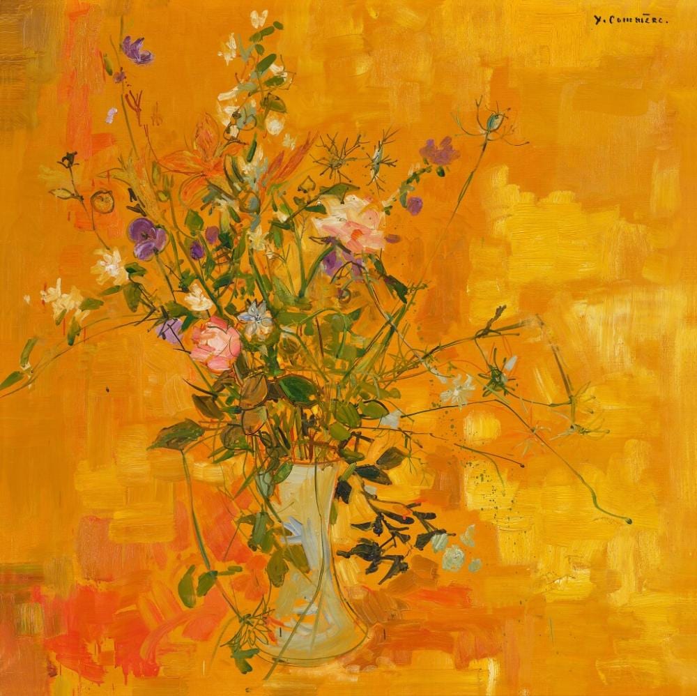 Jean Commère comparable auction result: fleurs dans un vase