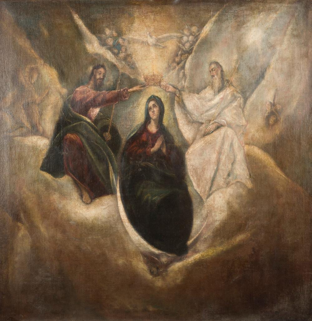 el greco werkstatt um 1600 die marienkr nung · Hargesheimer Kunstauktionen Düsseldorf · 2025-03-15 El Greco comparable auction result: el greco werkstatt um 1600 die marienkr nung