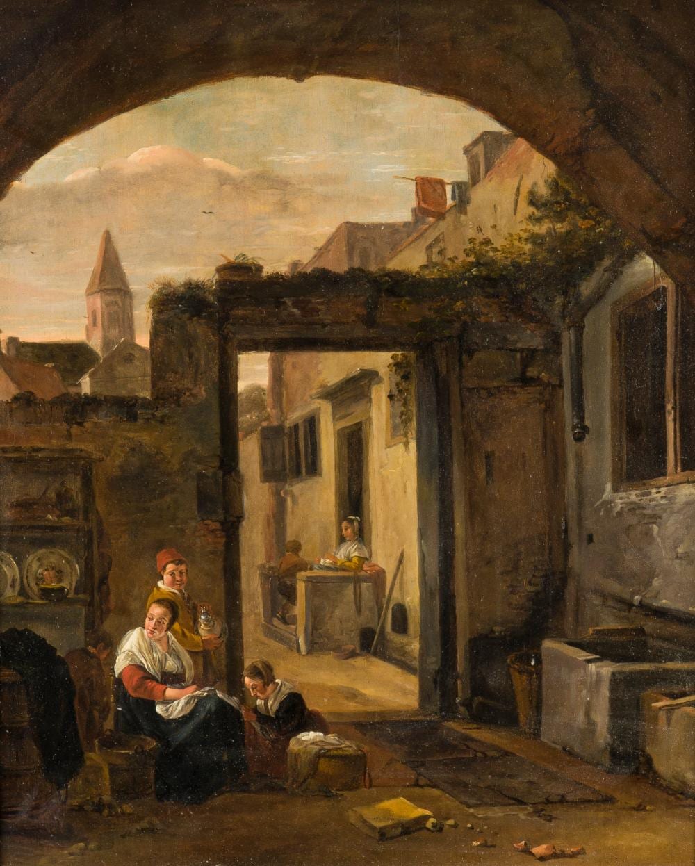 thomas wijck attr innenhof interieur mit bediensteten bei der arbeit · Hargesheimer Kunstauktionen Düsseldorf · 2025-03-15 Thomas Wijck comparable auction result: thomas wijck attr innenhof interieur mit bediensteten bei der arbeit