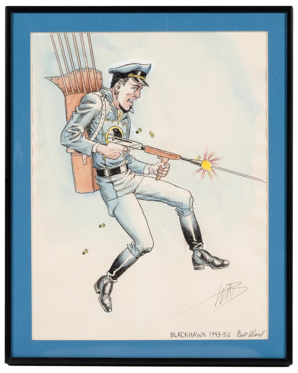 Bill Ward comparable auction result: original art bill ward blackhawk