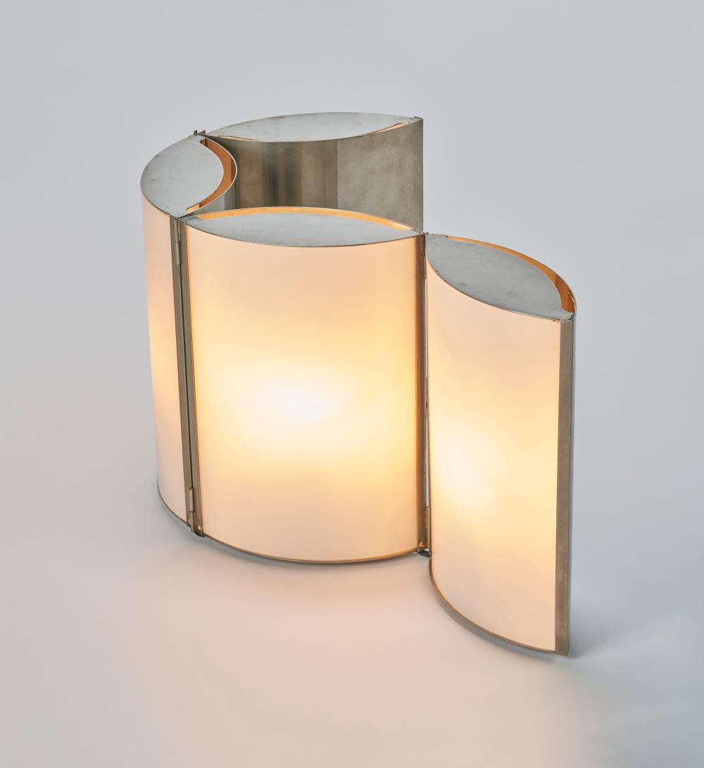 Jean-Pierre Vitrac comparable auction result: jean pierre vitrac b 1944 ventail folding table lamp model no 1048